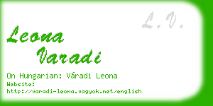 leona varadi business card