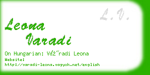 leona varadi business card